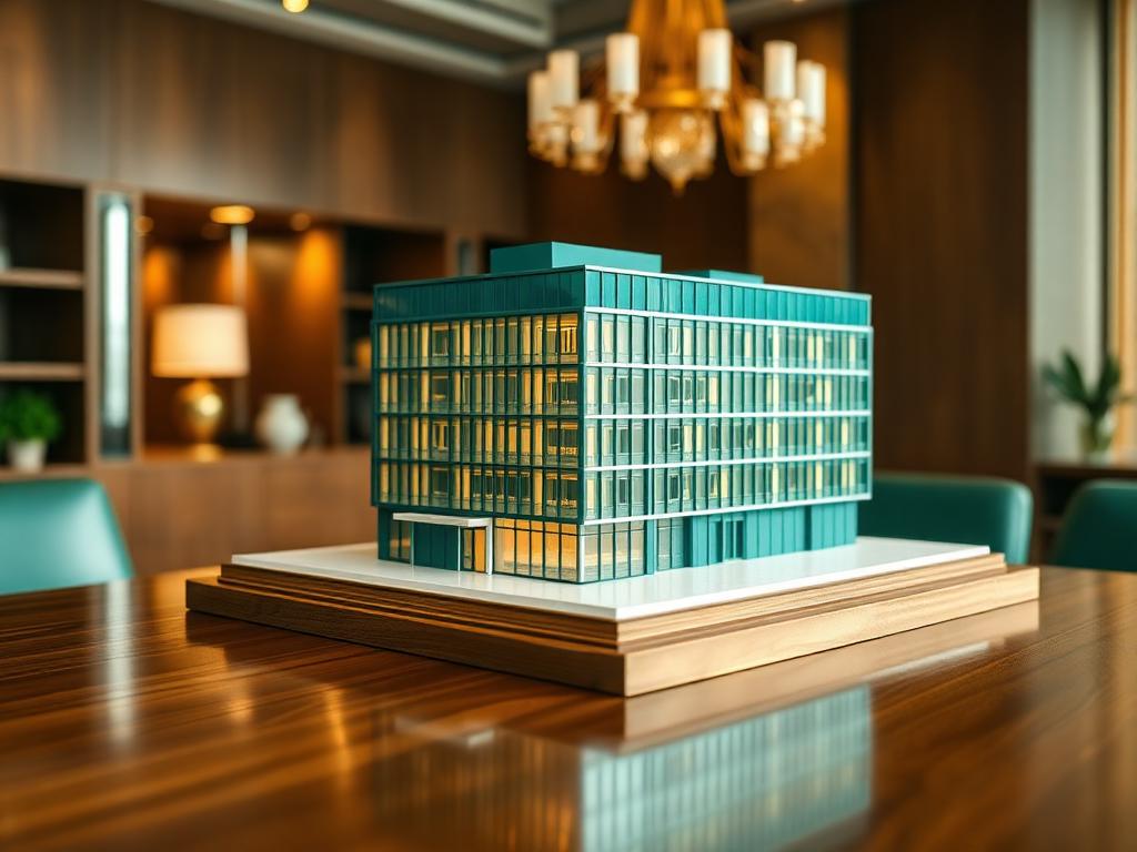 Commercial real estate architectural model